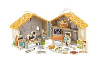 Viga Toys® Wooden Pet Hospital Playset